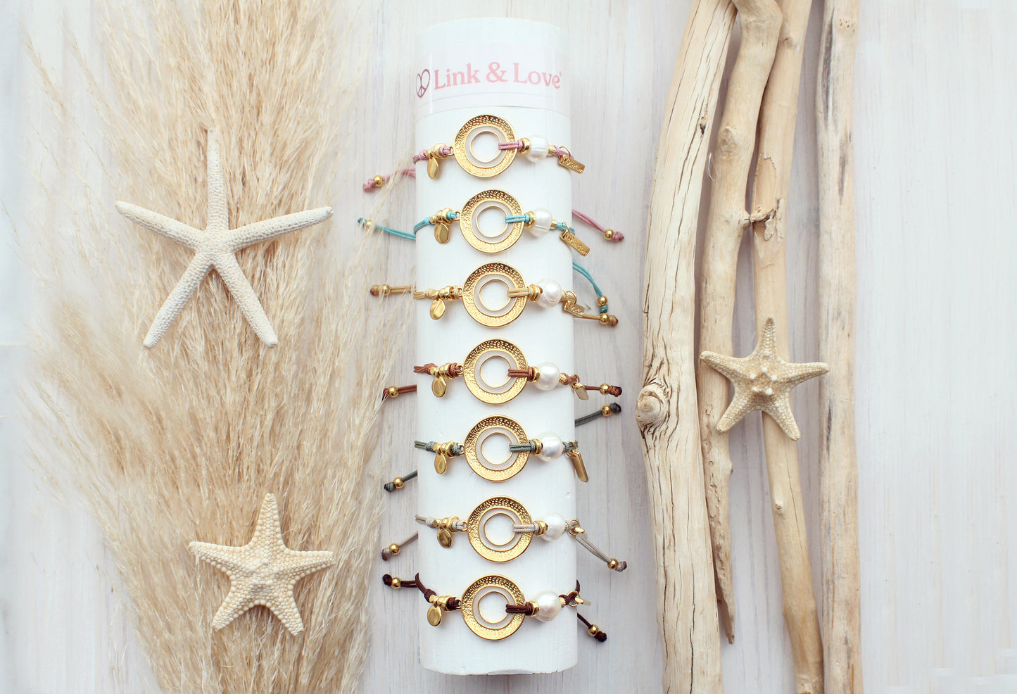 Pulsera Aro Esmalte Perla