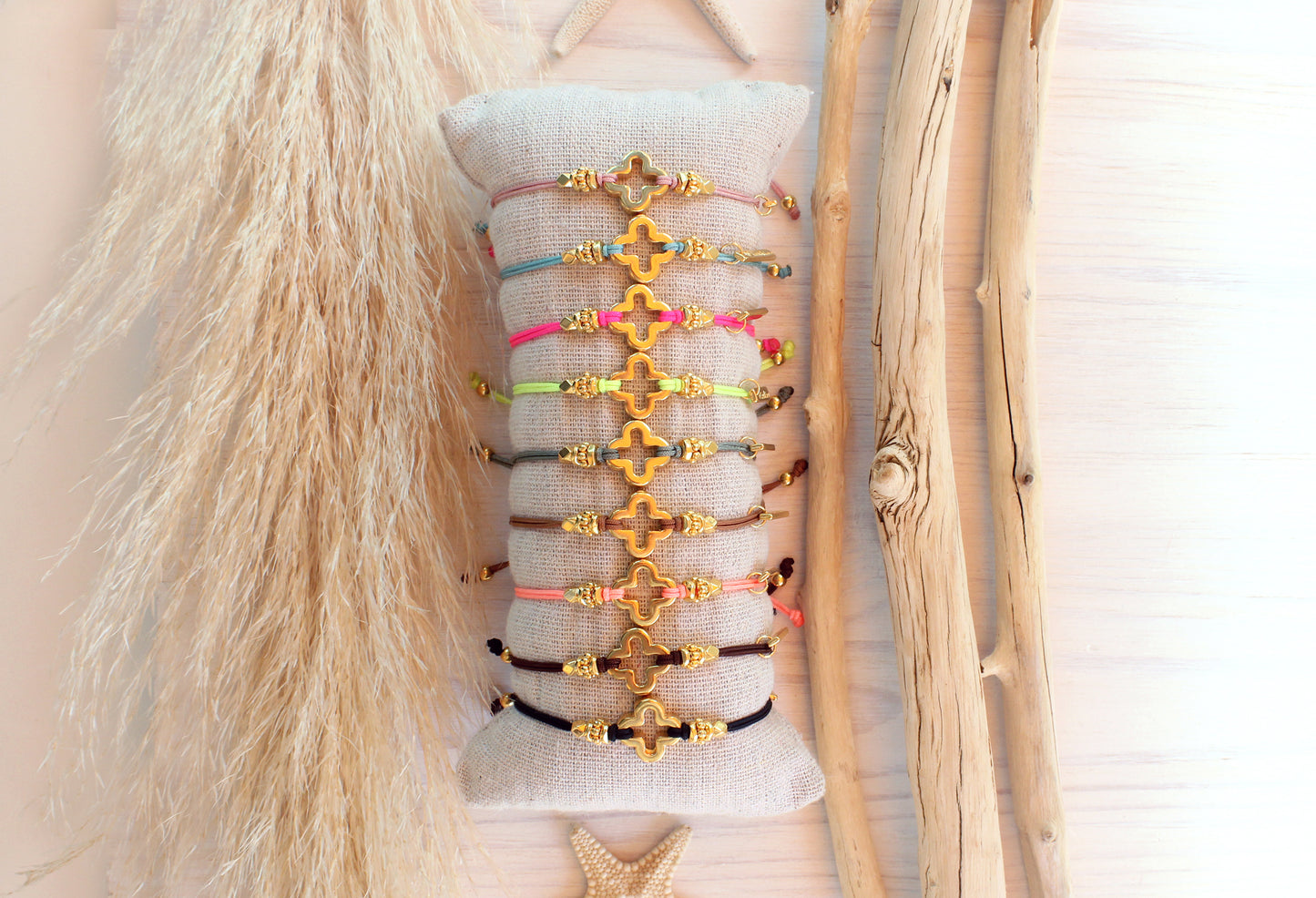 Pulsera Clover Mix Hilo