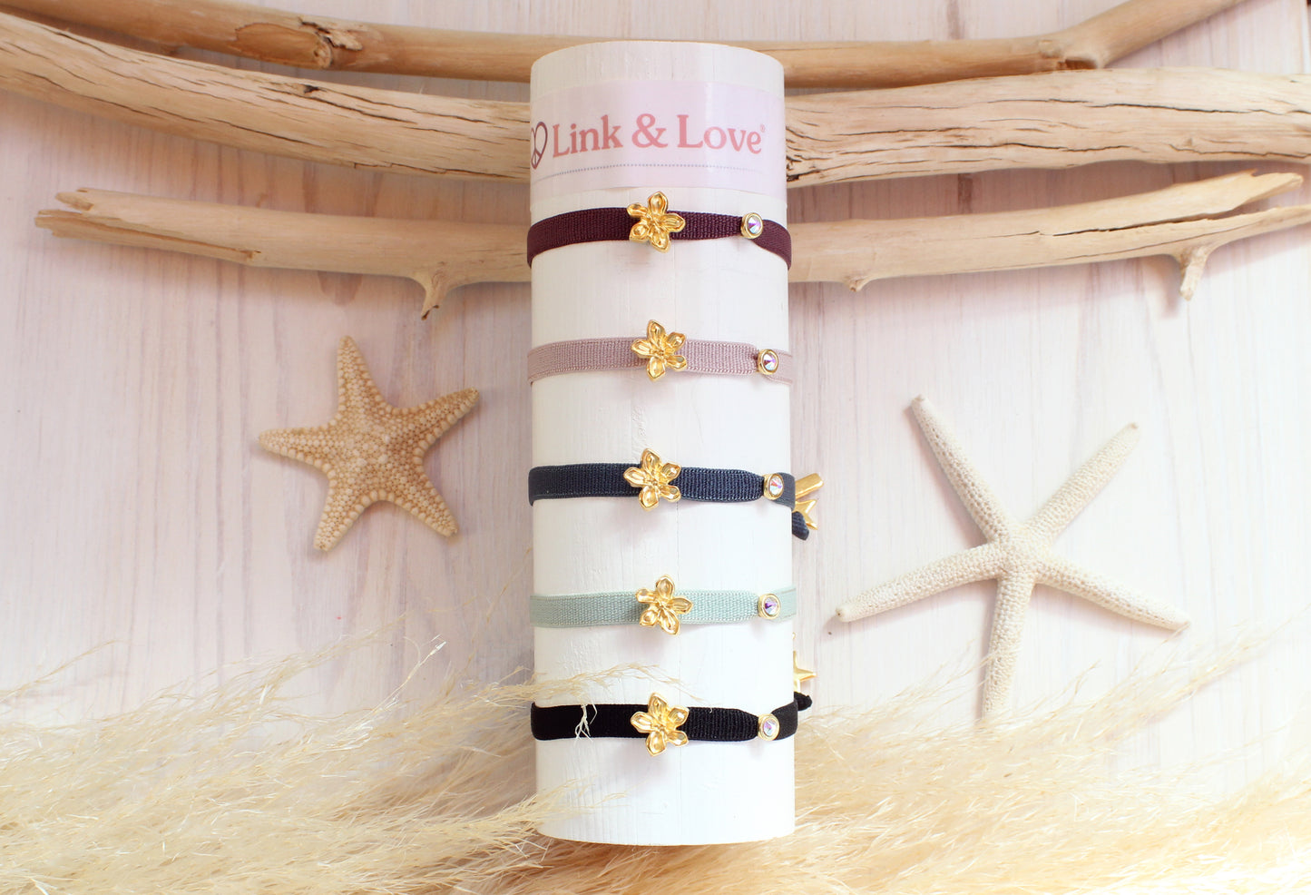 Pulsera Flor Elastic Swarovski