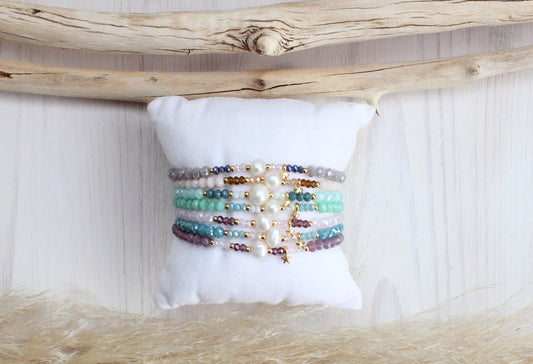 Pulsera Mini Leo Perla