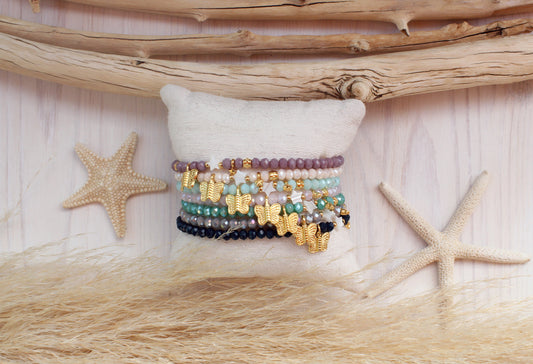 Pulsera Mini Mariposa Cristal