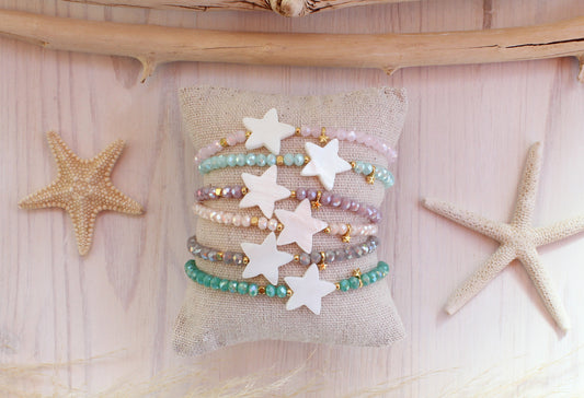 Pulsera Starfish Cristal Pastel