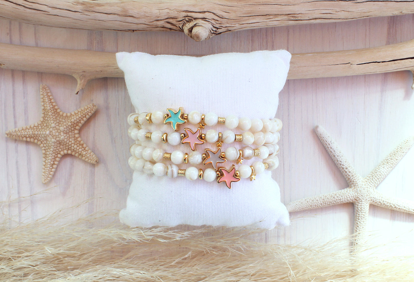 Pulsera Starfish Nacar Esmalte
